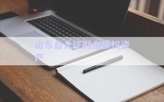 山東臺兒莊財金債權資產(chǎn)